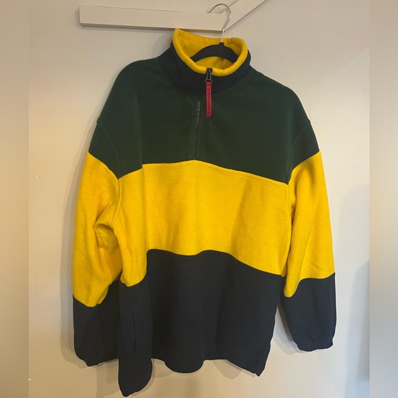 Vintage 90’s Christopher Rand 1/4 zip up fleece pullover - size large - Picture 2 of 4